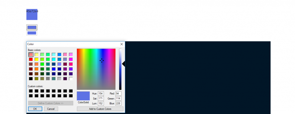 input color