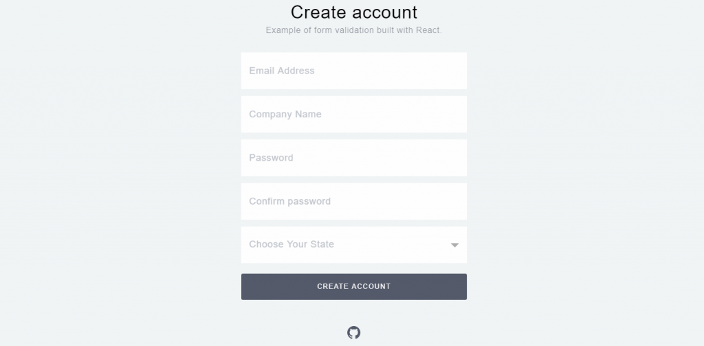 signup form example