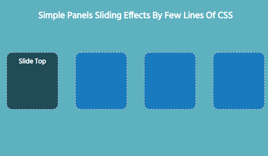 pure css sliding panel examples