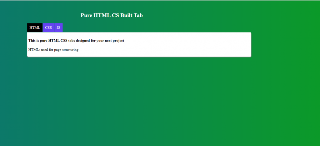 html css tab final Preview