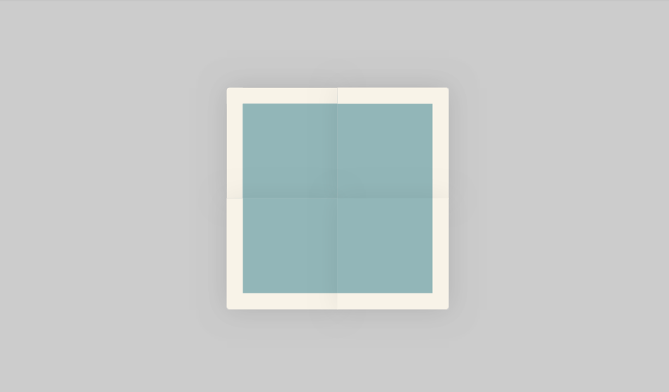 folded paper layout with css