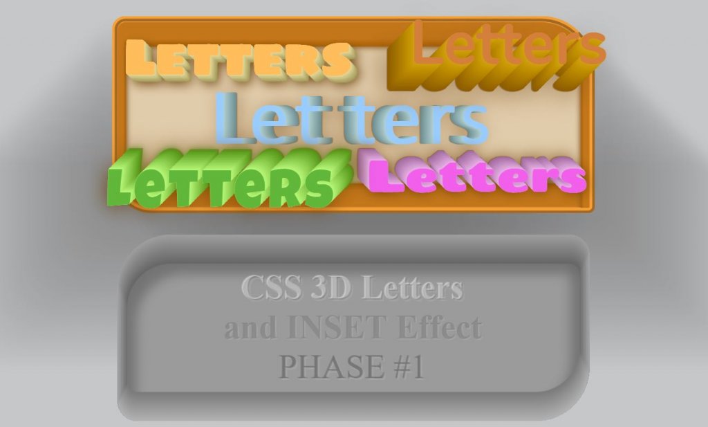 3d letter font css examples