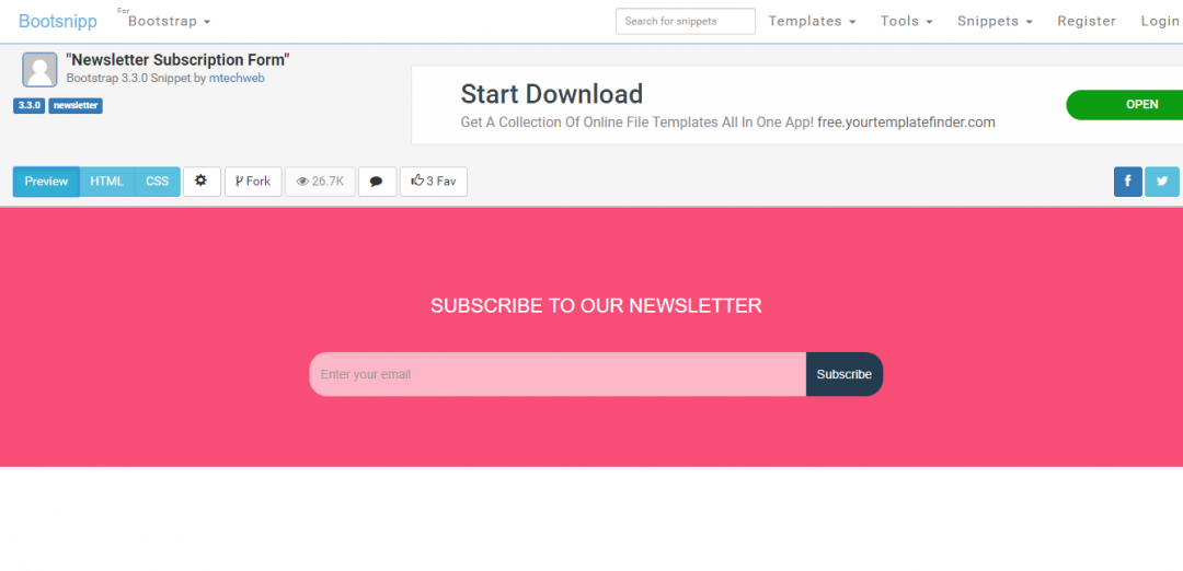 17 Beautiful CSS Subscription Form Design - OnAirCode