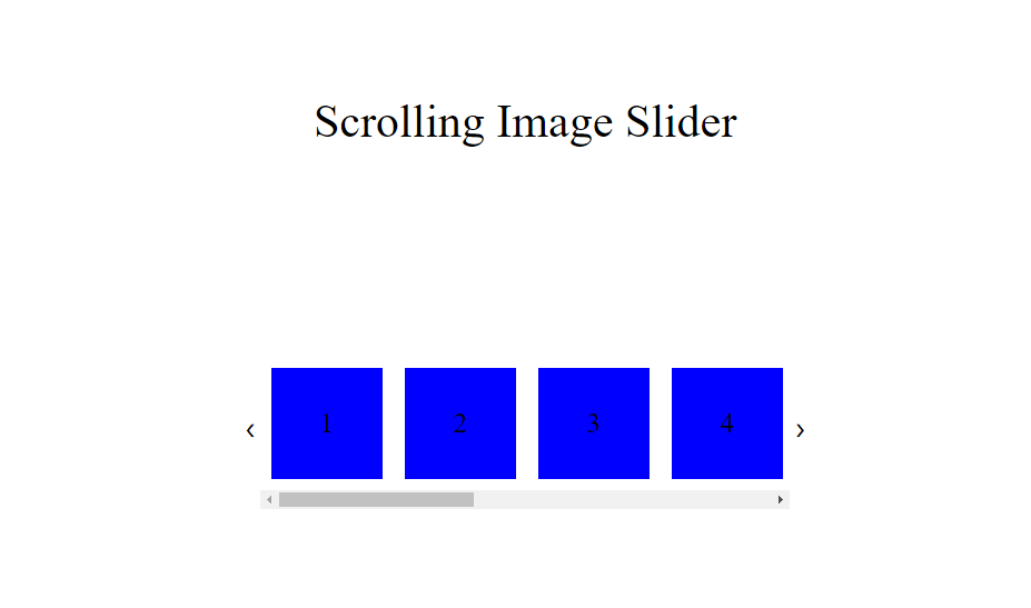 scrollable image slider