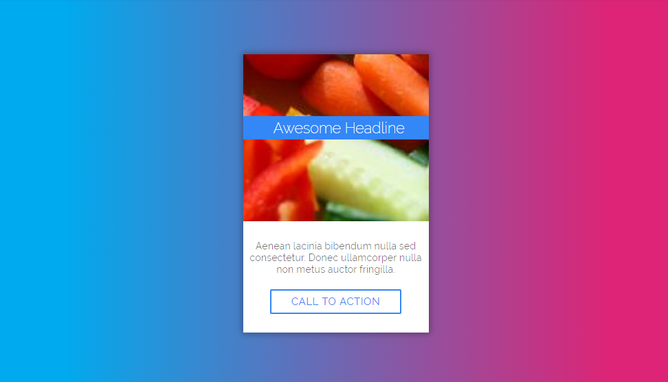 card design with hover animation using css