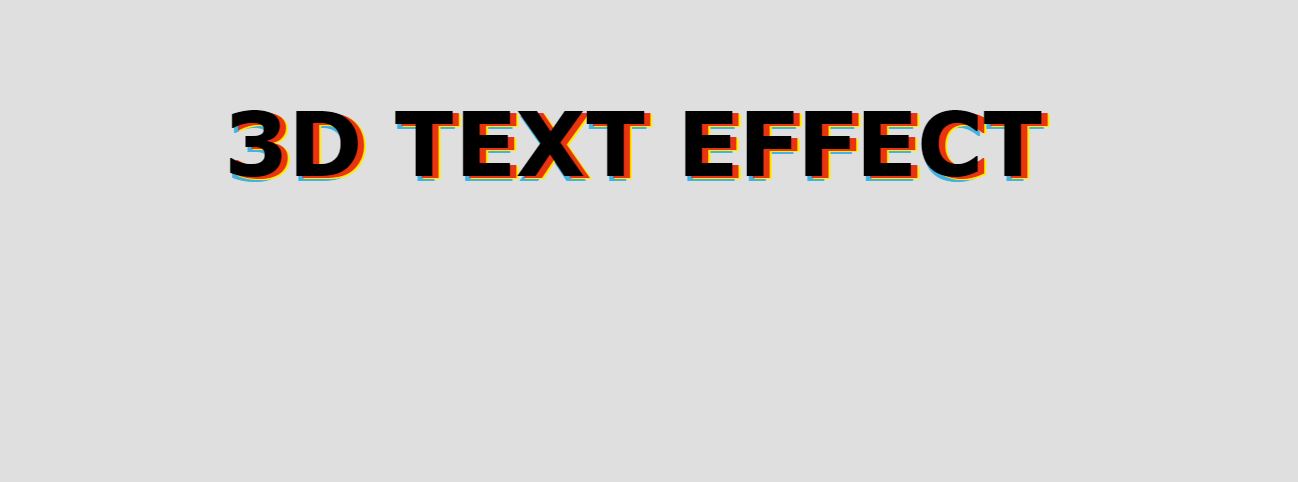 18 3D Text CSS Effect Awesome Examples - OnAirCode