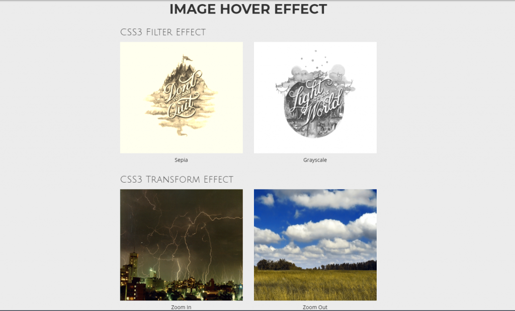 css hover effects design sparkel