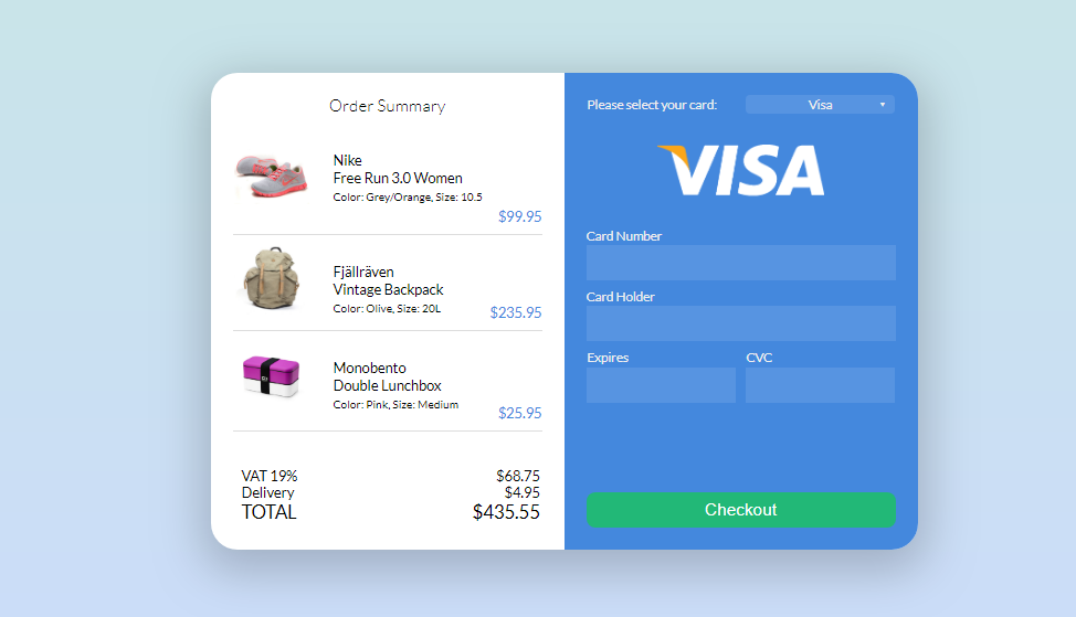 woocommerce checkout form for multiple products