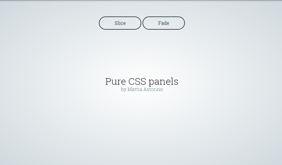 css panel examples