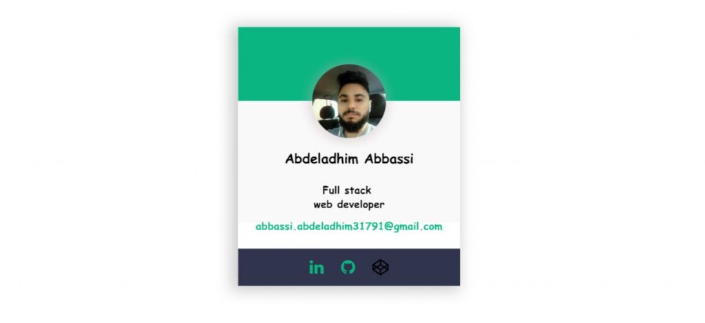 html and css card