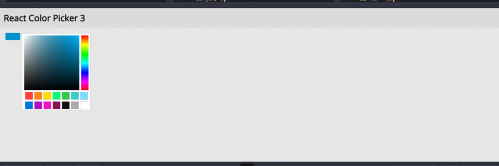simple react color picker