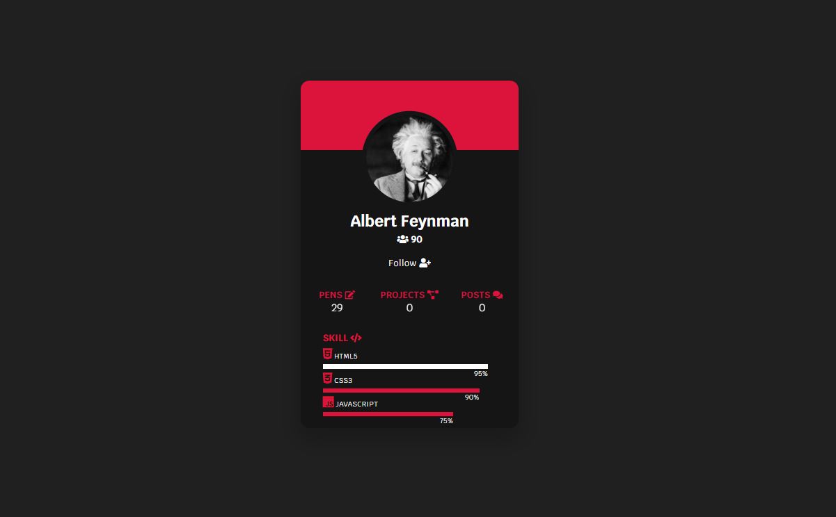 Profile cards