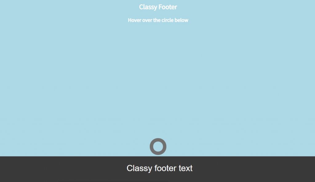 bootstrap/css fixed sticky footer bottom examples
