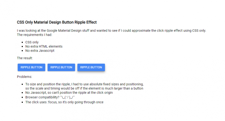 23 Ripple Effect CSS Inspiring Examples - OnAirCode
