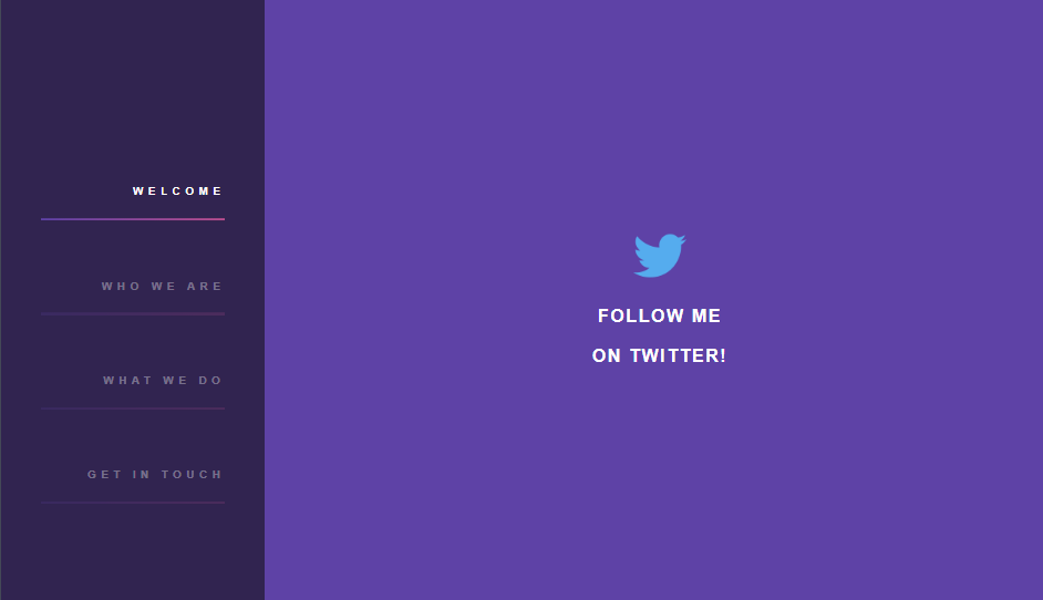 Purple sidebar css