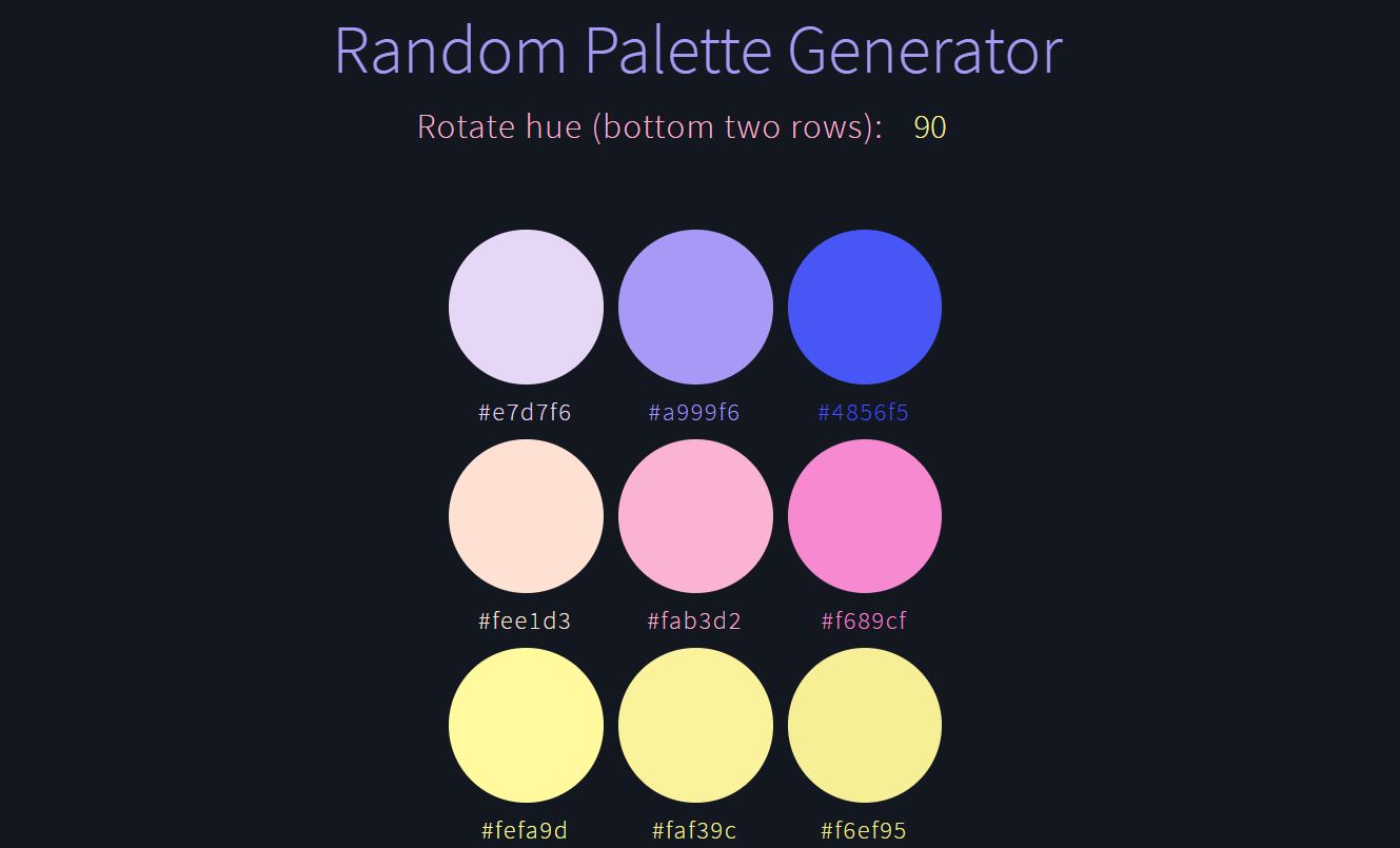 20+ Best HTML CSS Color Palette With Code Snippet - OnAirCode