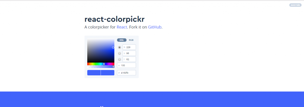 Colorpicker for React
