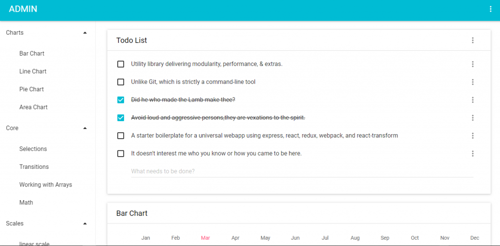 react js admin templates