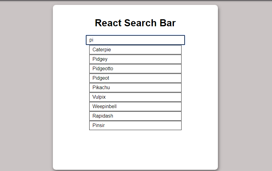 Search Bar