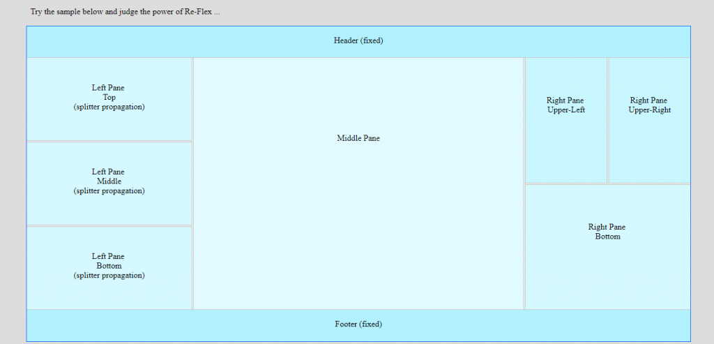 react UI layout example