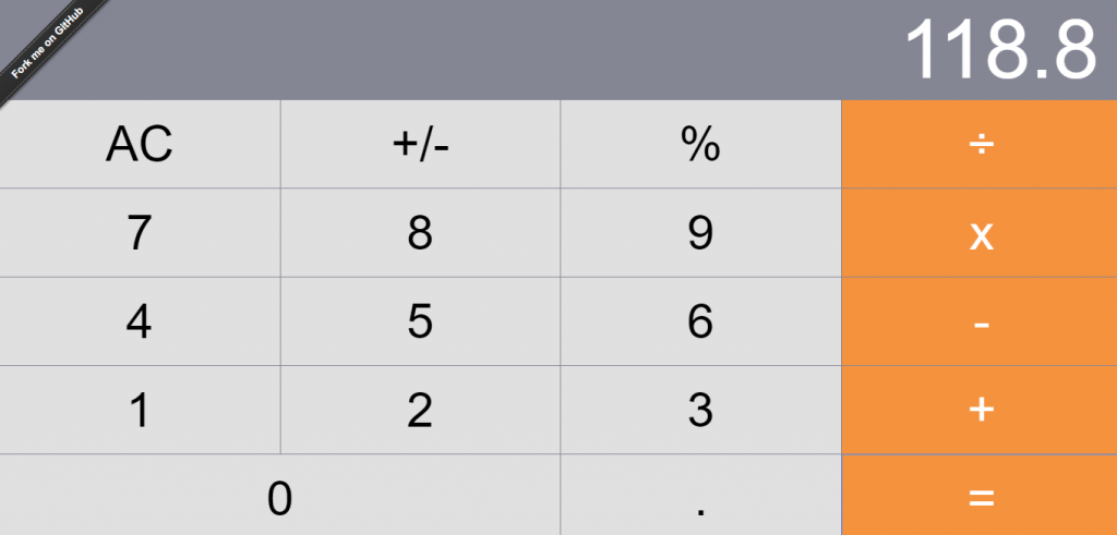 Calculator example