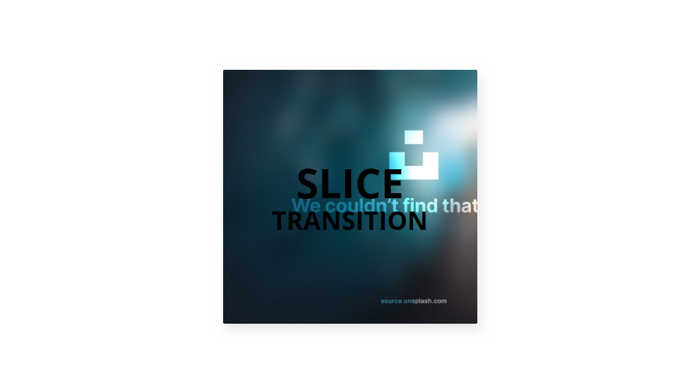 css slicing image transition