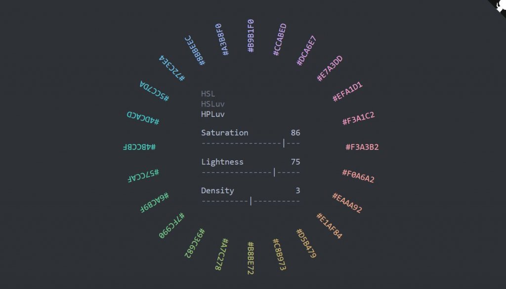 wheel html color palette
