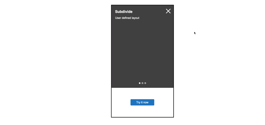 Subdivide Layout