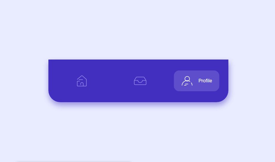 animation horizontal menu for icon and label with css