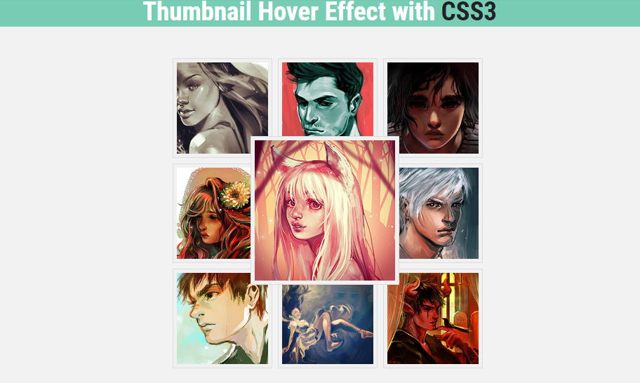 thumbnail hover examples