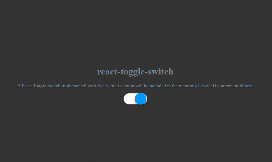 React Toggle Switch Components - OnAirCode