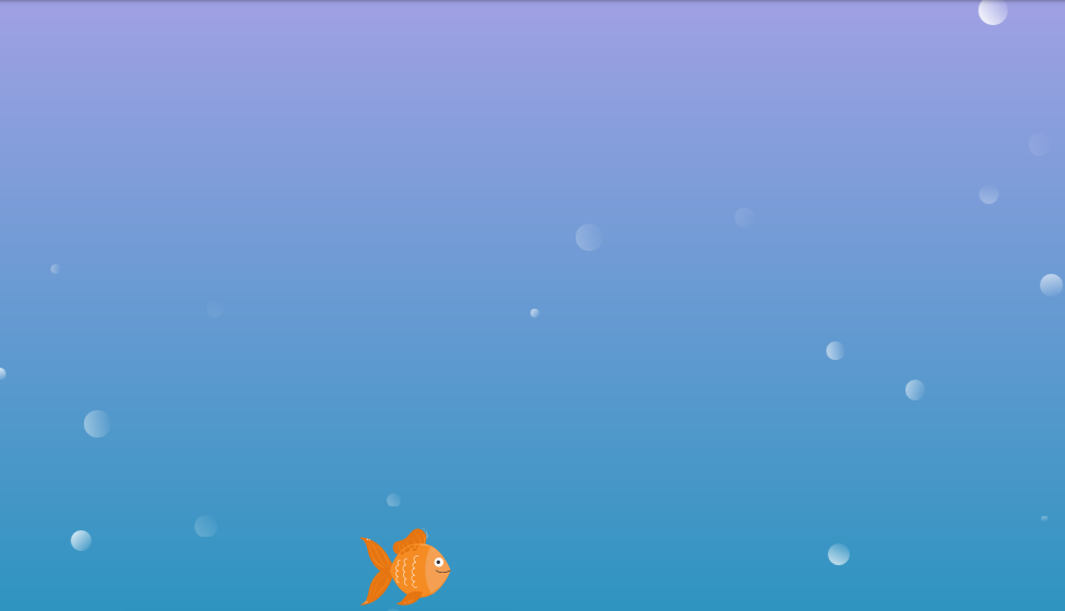 under water animation with css
