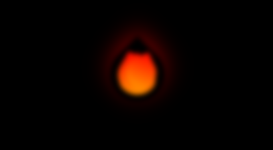 unfocused fire flame animation with css