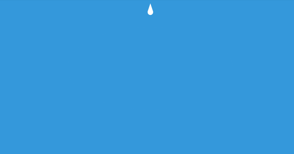 water drop css effect