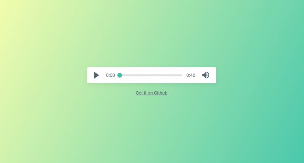 Green Audio Player UI 