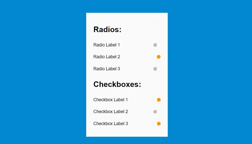 animated radio switches