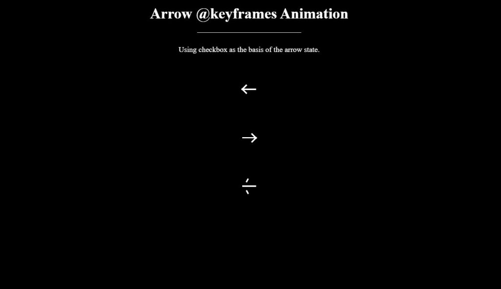 animated arrow down css