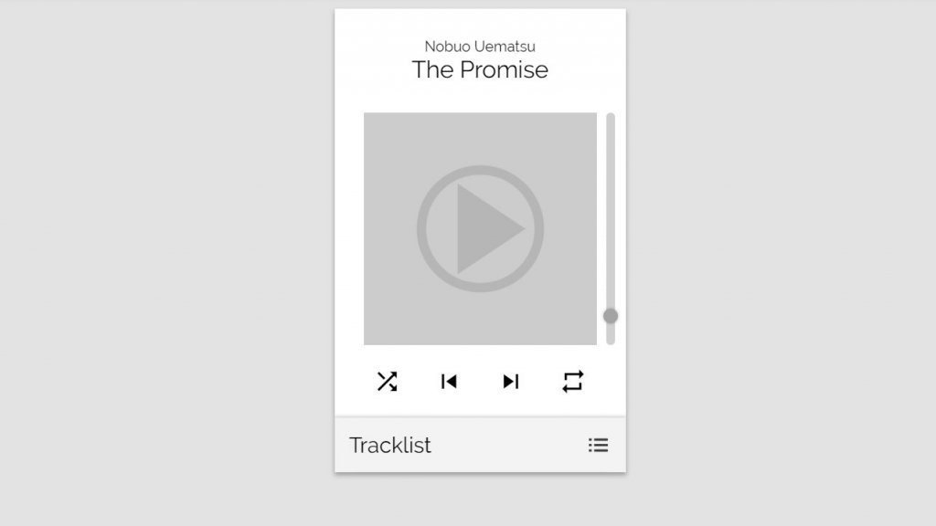 Music Audio Player HTML/HTML5 CSS to play music