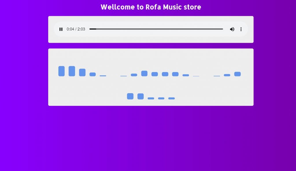 wellcome to rofa css music player