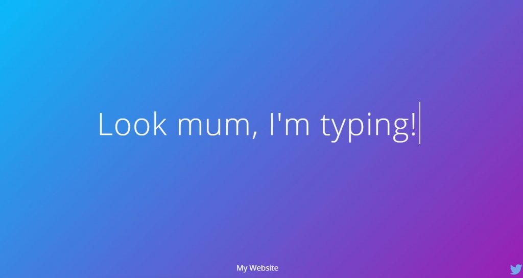 20+ Text Typing Effect CSS Animation Examples - OnAirCode