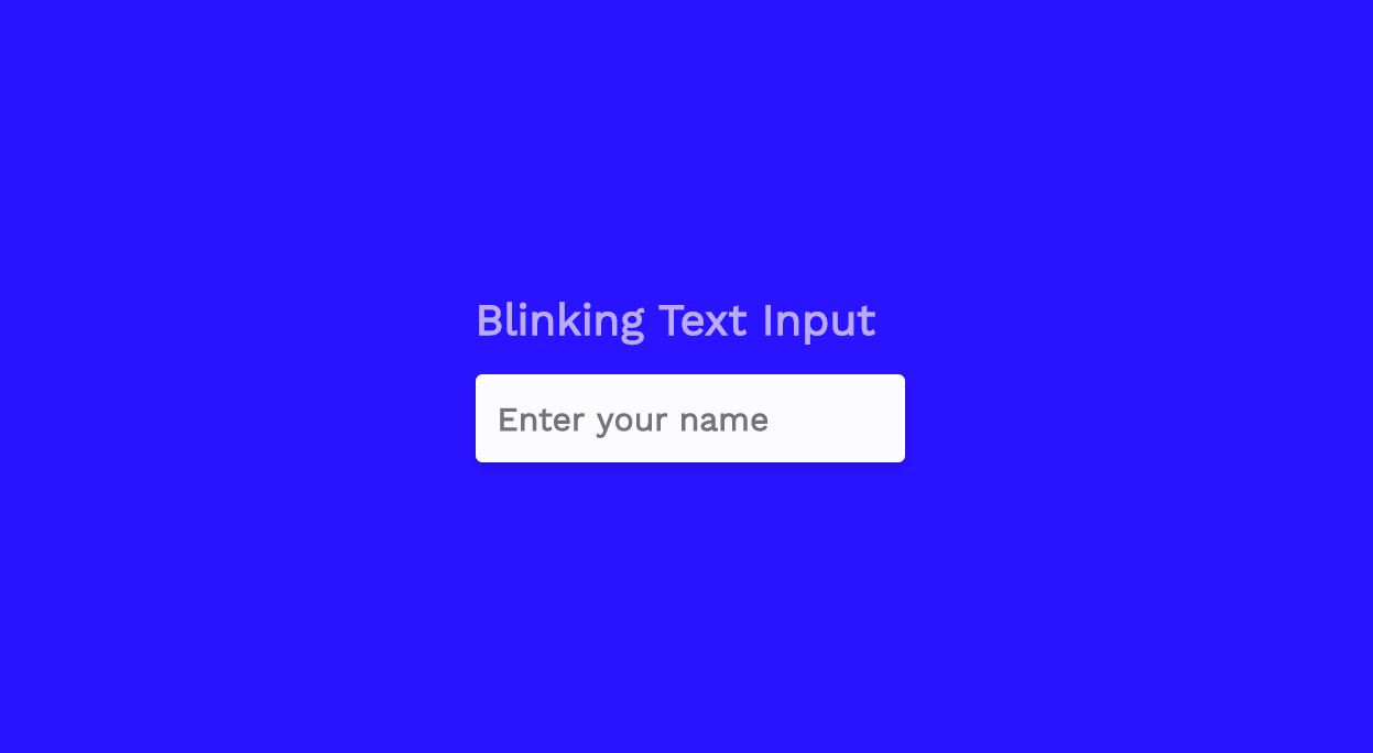 Input Text Type CSS Placeholder Examples