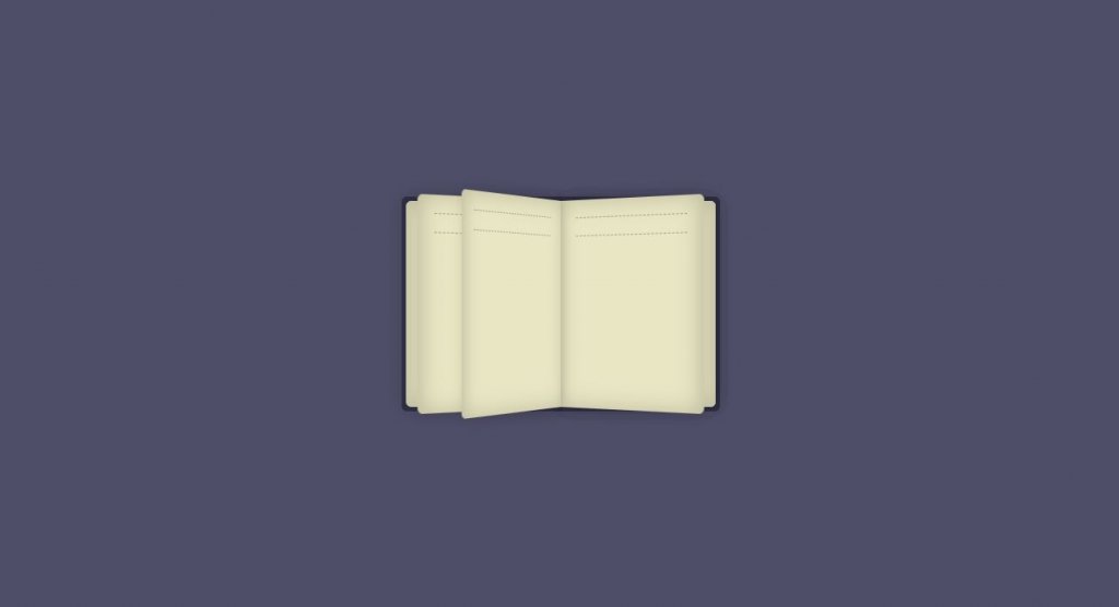 examples of book page open and flip animation effect css 