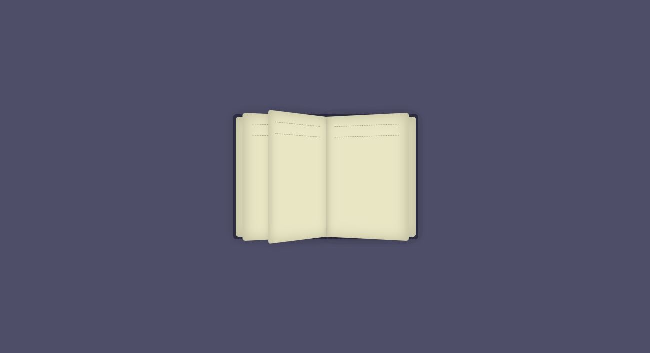 22+ Awesome CSS Book Effect Examples - turning page of book animated ...