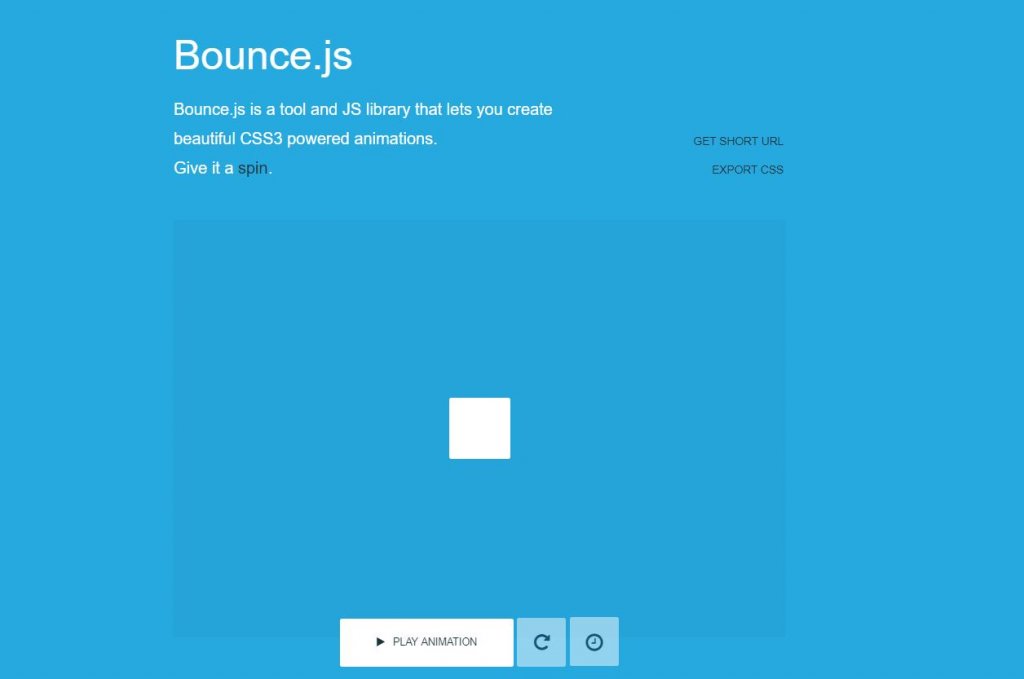 Bounce CSS transition animation libraries