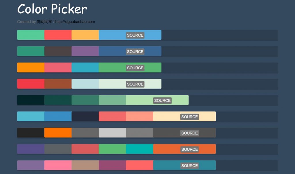 html css javascript jquery color code picker