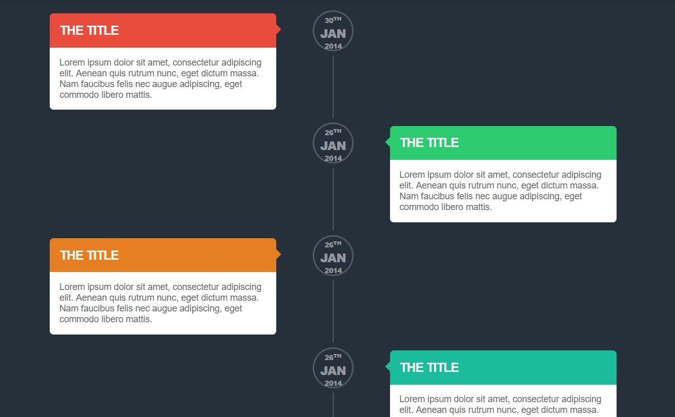 30+ Vertical Timeline CSS Cool Examples - OnAirCode