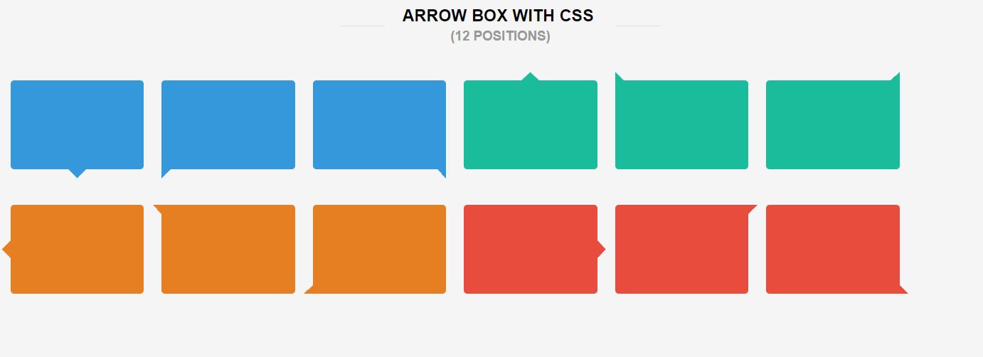 12 CSS Arrow Box Examples Source Code - OnAirCode