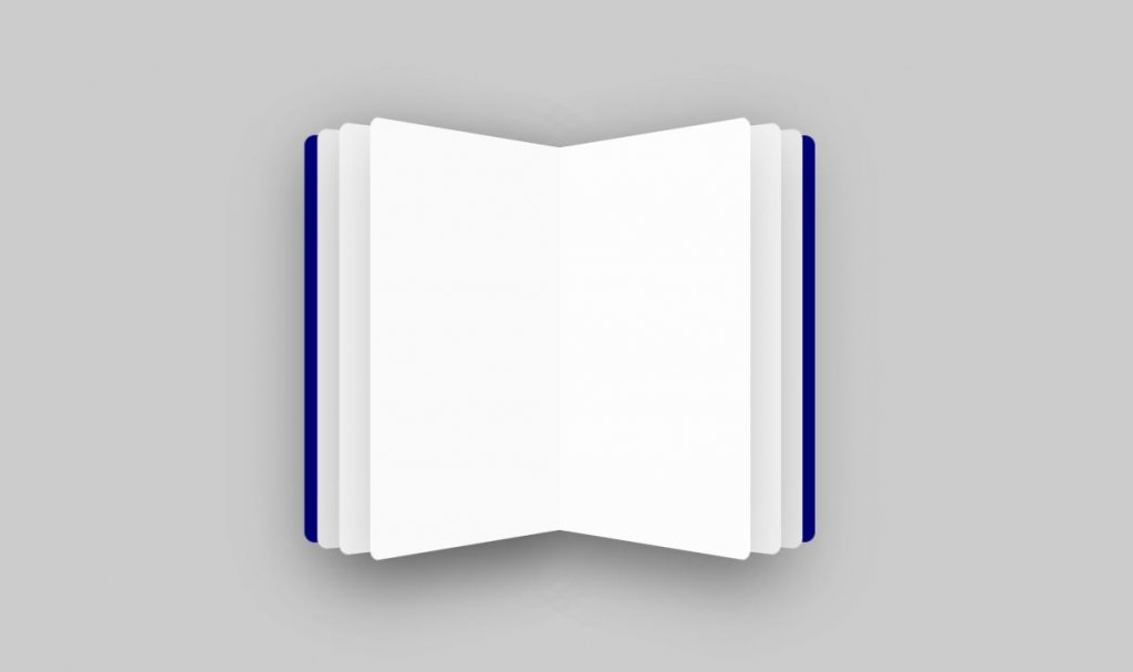 examples of book page open and flip animation effect css 