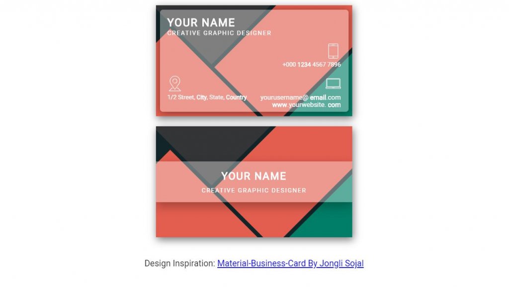 grid business card