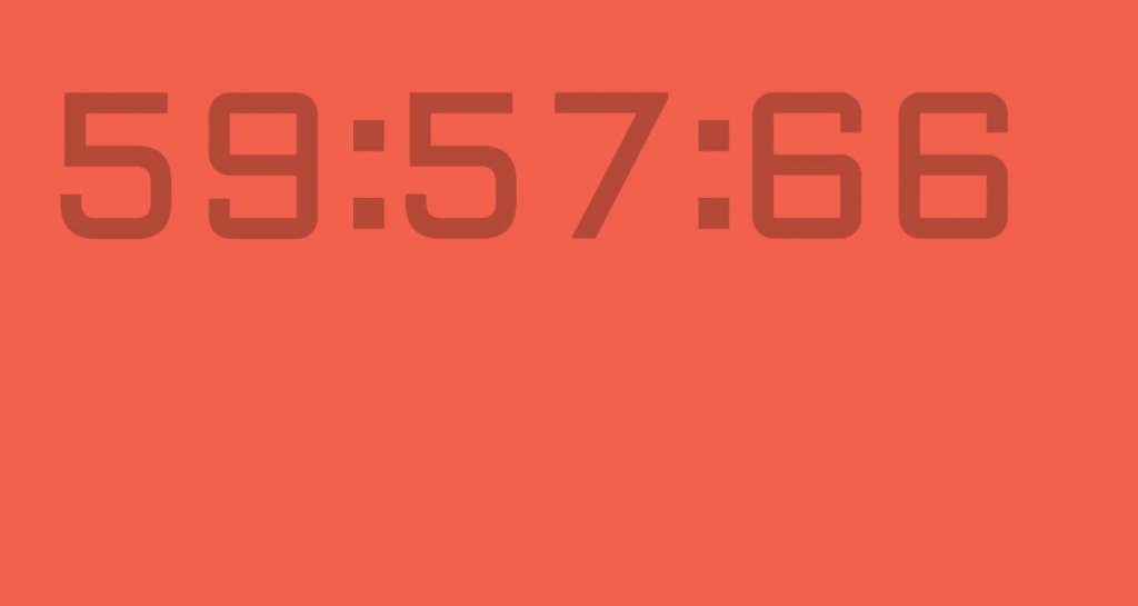 HTML CSS digital clock animation countdown timer clock. 